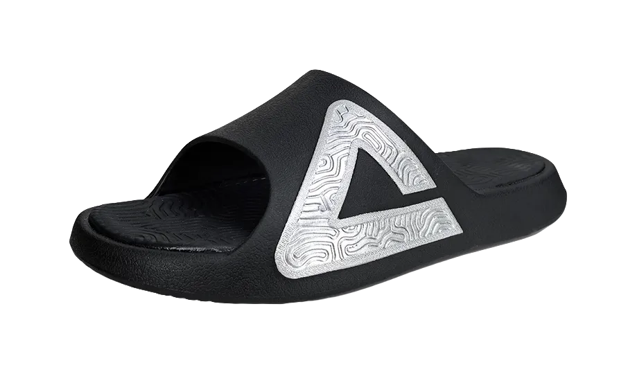 PEAK State Pole Slip-Resistant Abrasion-Resistant Cushioning Slide Slippers Unisex Black Silver High Heel Slippers