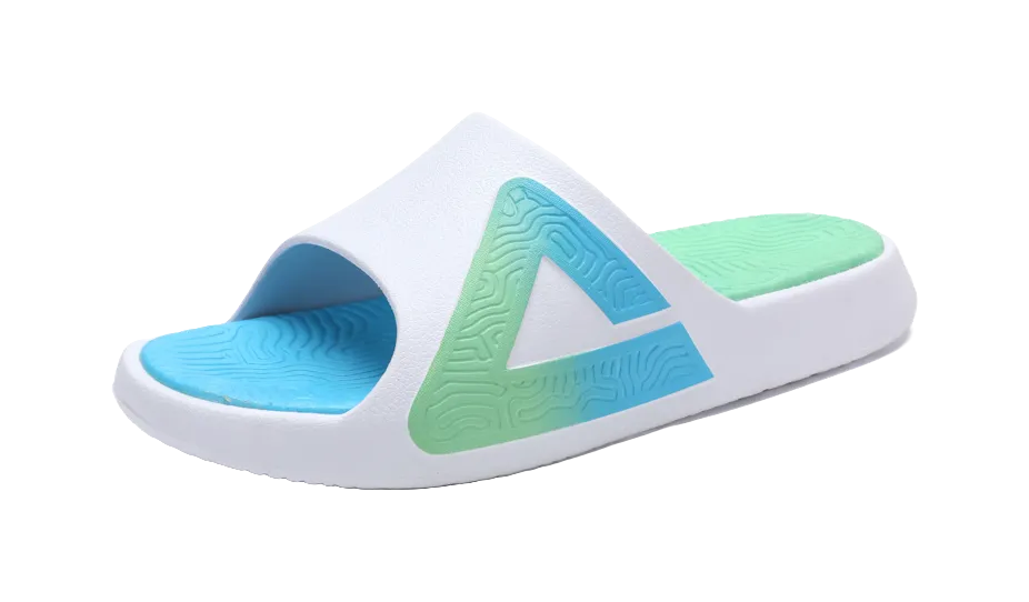 Padraig Cottage Slippers PEAK Tai Ji1.0 Slide Slippers Unisex Blue Green