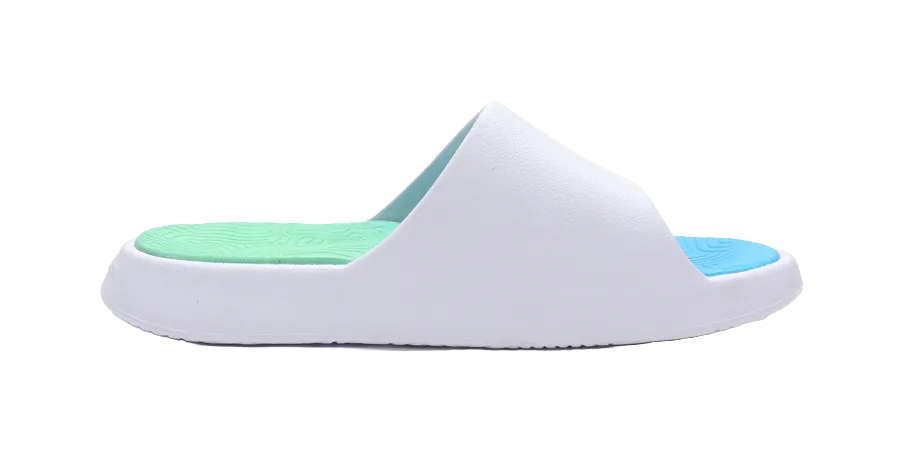 PEAK Tai Ji1.0 Slide Slippers Unisex Blue Green Best Slippers With Support