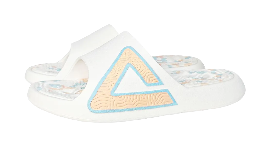 Toga Pulla Eyelet Metal Sabot Slippers PEAK Tai Ji1.0 Slip Resistant Abrasion Resistant Cushioning Slide Slippers Unisex White