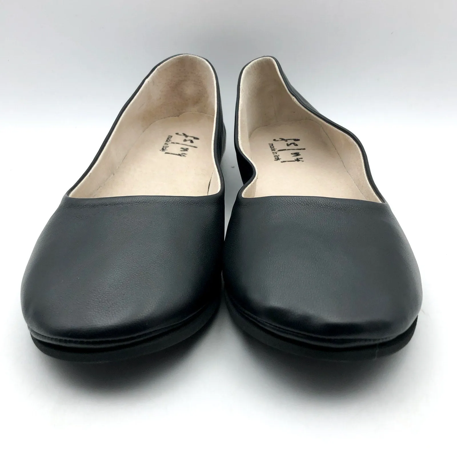French Sole Womens Sloop Slip On Flats US 11 Black Nappa Leather Slip On NIB 1930s Flat Shoes