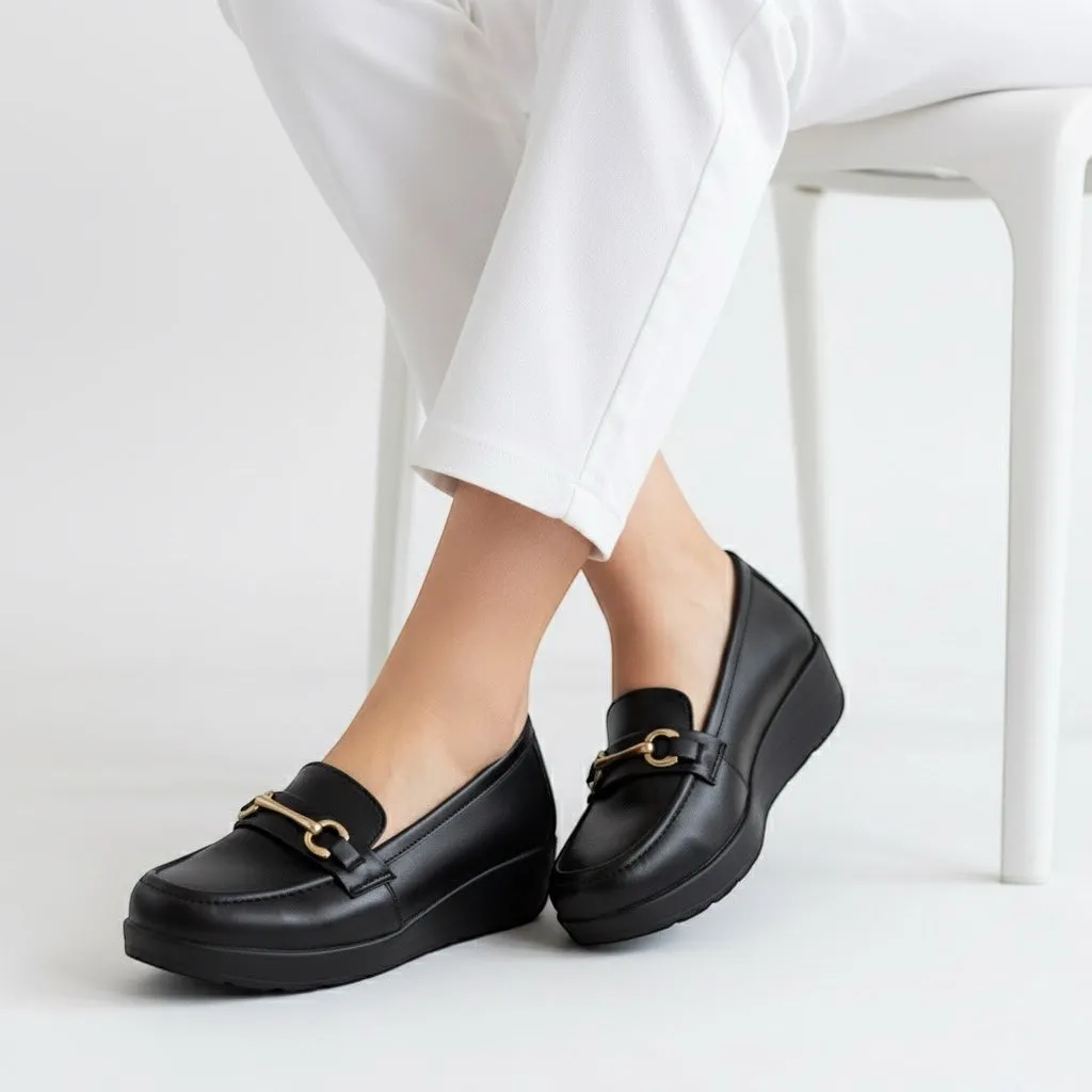 Solid Color Basketball Shoes M0886 wedge pump