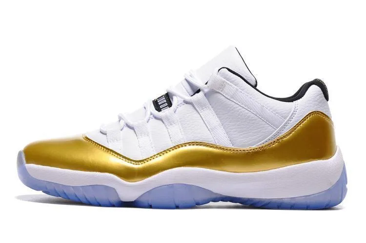 Nike Air Jordan 11 Retro Low White Metallic Gold Coin Basketball Men Tmac 5 Basketball
