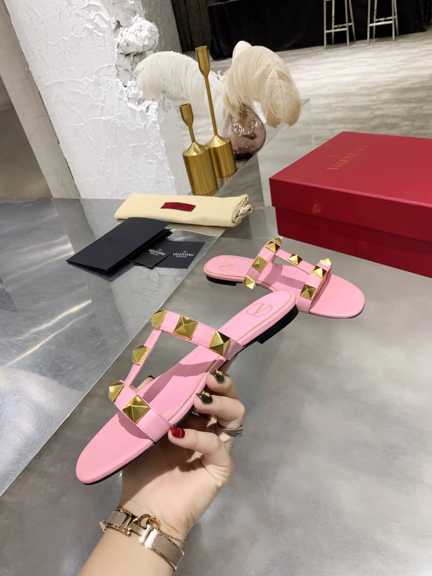 Flat Leather Sandals SE517  Size 5-11