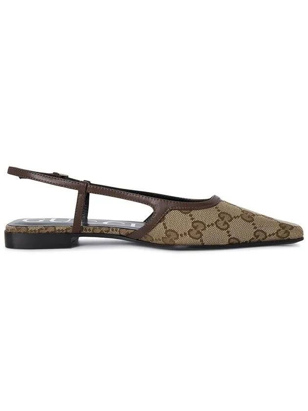 Flats Kohls Shoes Gucci GG Supreme Slingback Flat Shoes Beige