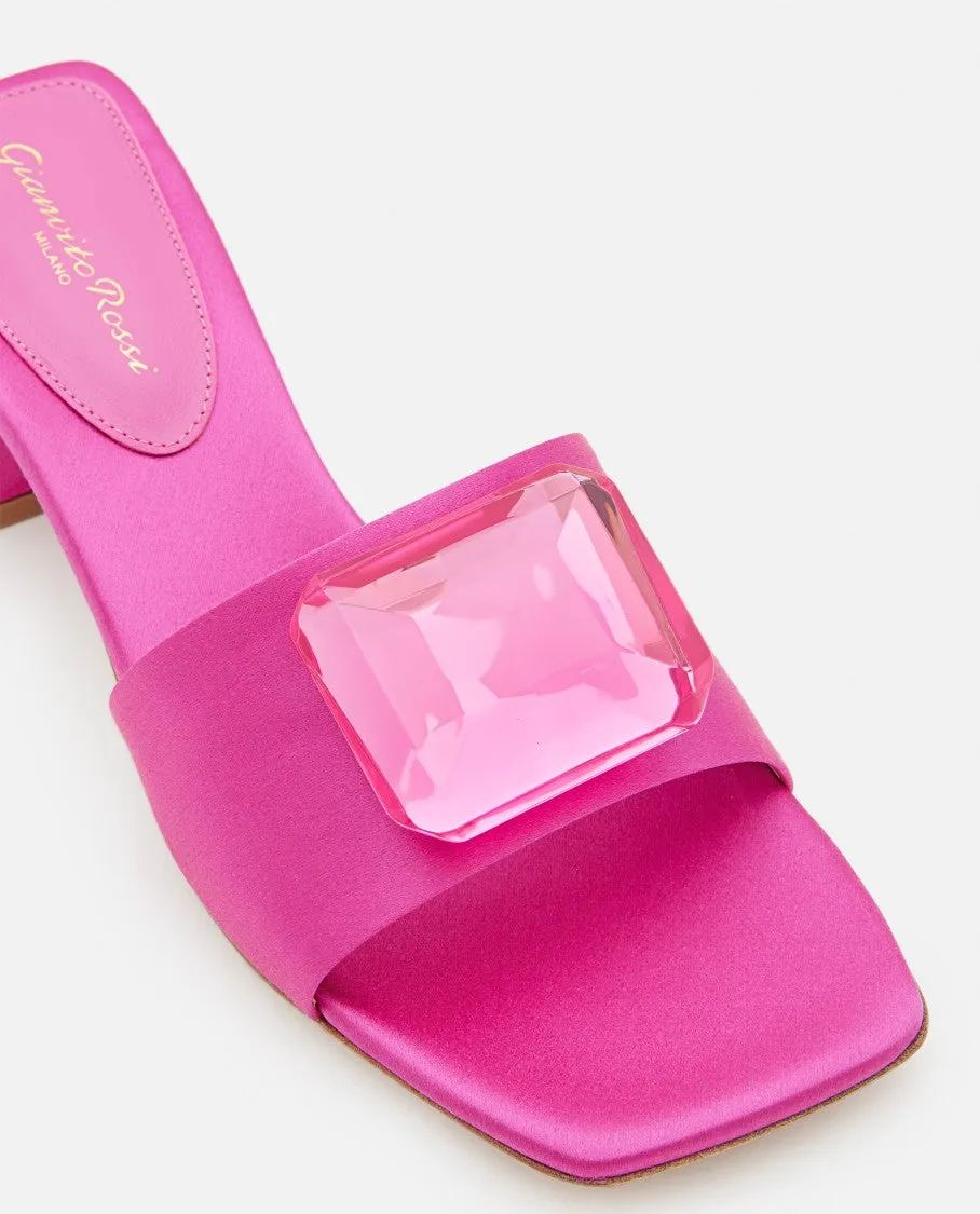 Comfortable Dressy Sandals 45Mm Satin Sandals