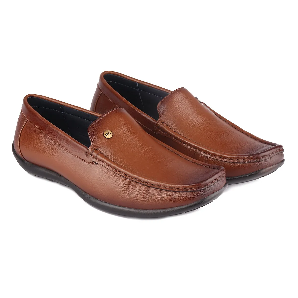 Red Chief Tan Formal Shoes for Men RC1850 006 Wearing Flat Shoes With A Dress