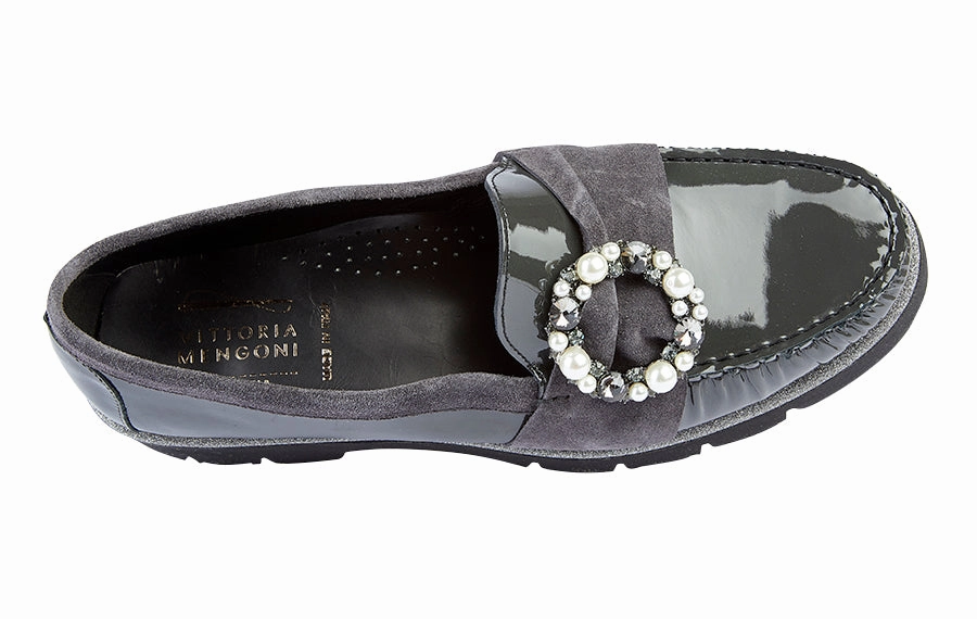 Vm Eagle Grey Horsebit Platform Loafers