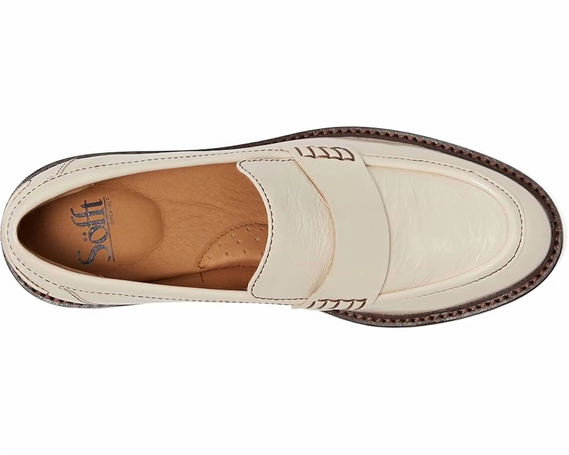 Leather Loafers Women Women's Meryl Loafers In Almond