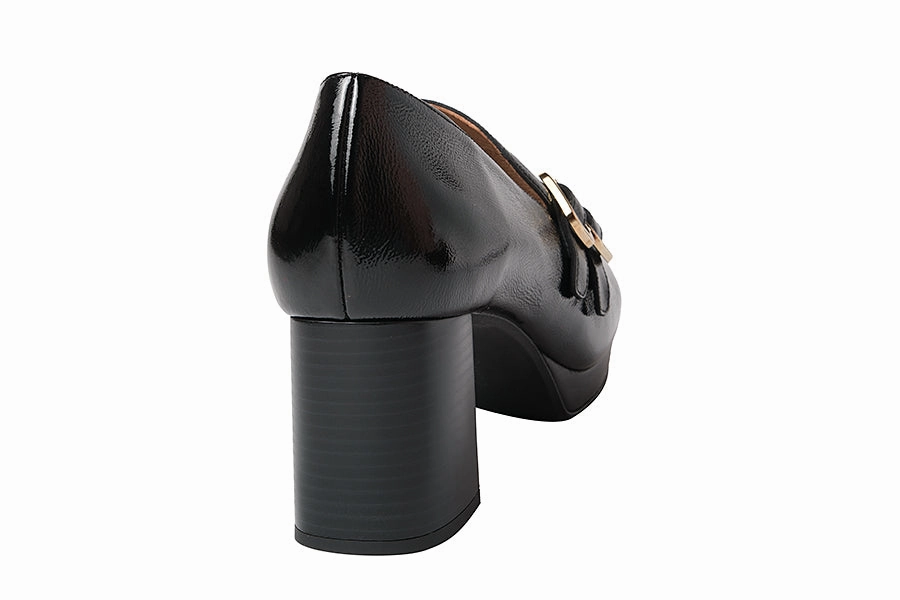 PIE CORDELIA BLACK Paul Green Patent Leather Loafers