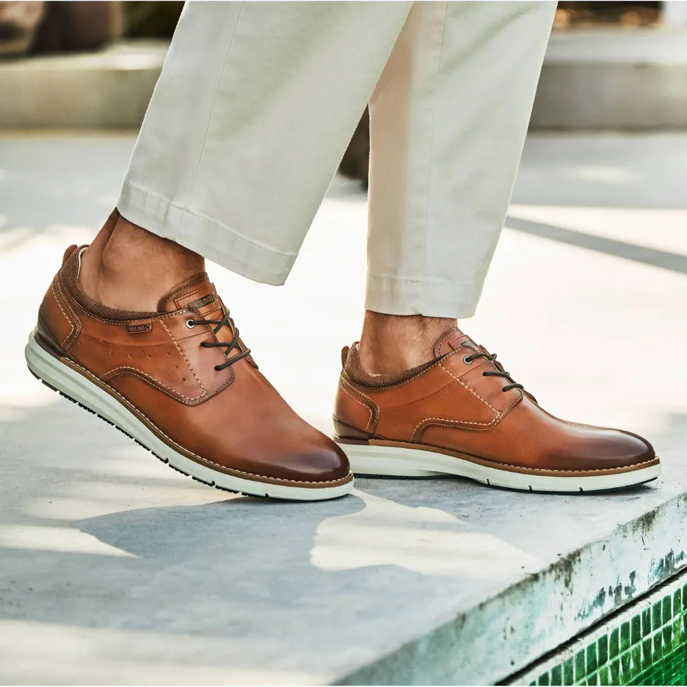 Pikolinos Manacor Brandy Leather Shoe (Men's) Low Casual Shoes