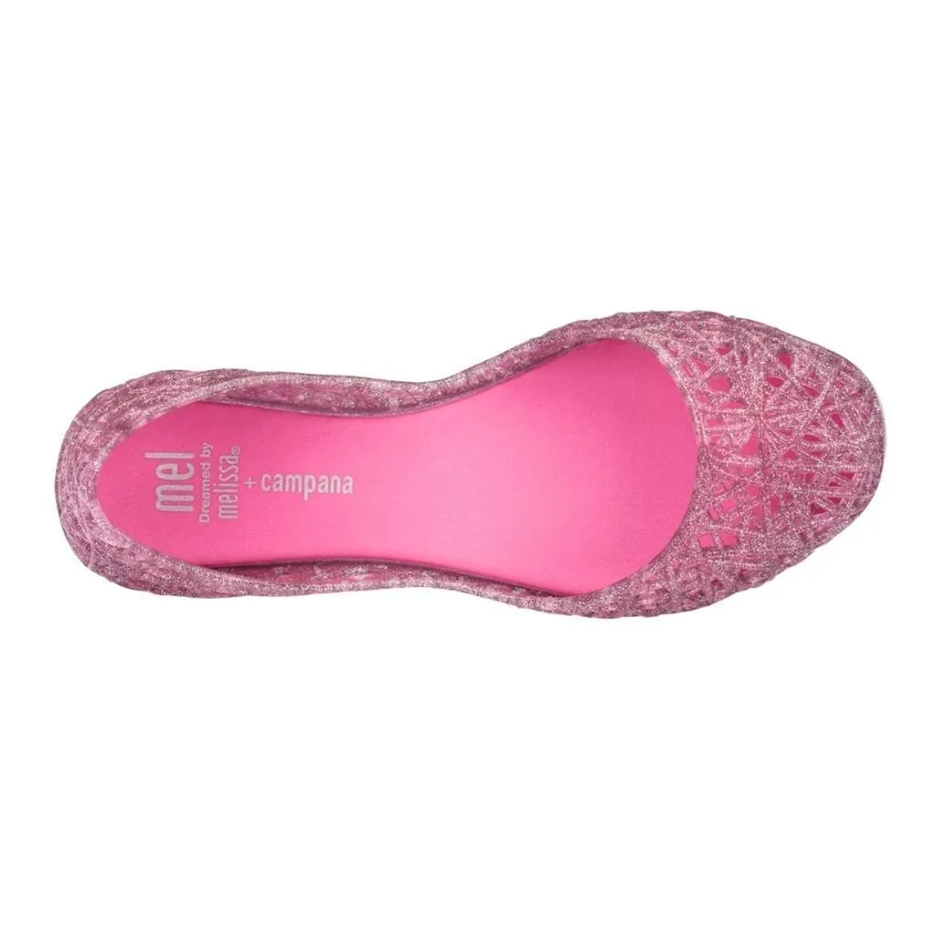 Pink Campana Zig Zag Flats Composite Toe Casual Shoes