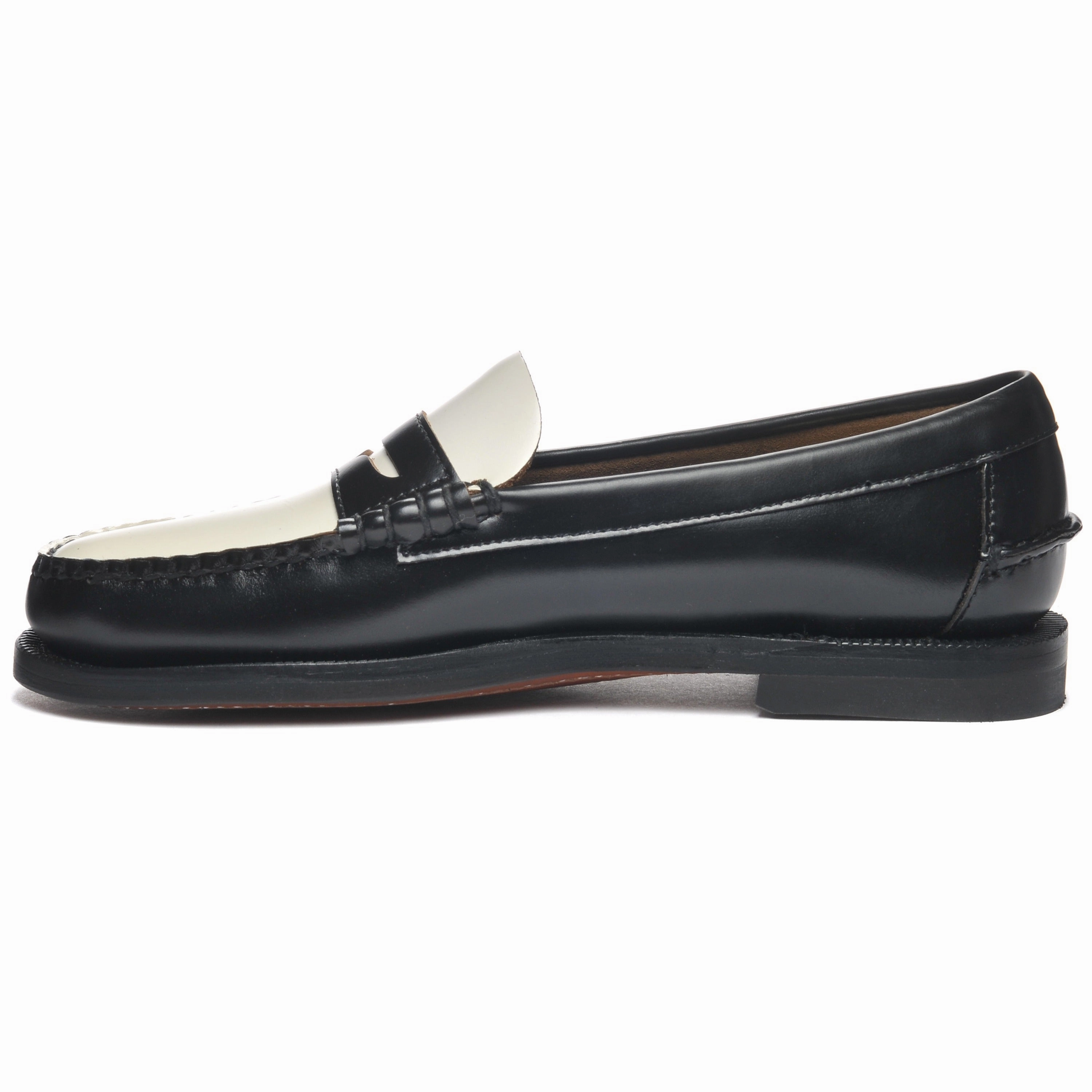 Classic Dan Woman - Black/White Bearpaw Loafers