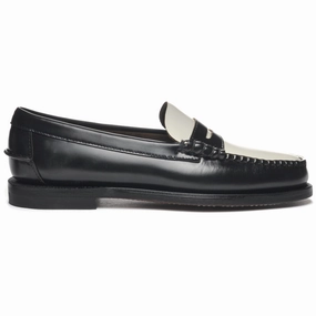 Classic Dan Woman - Black/White Tan Loafers