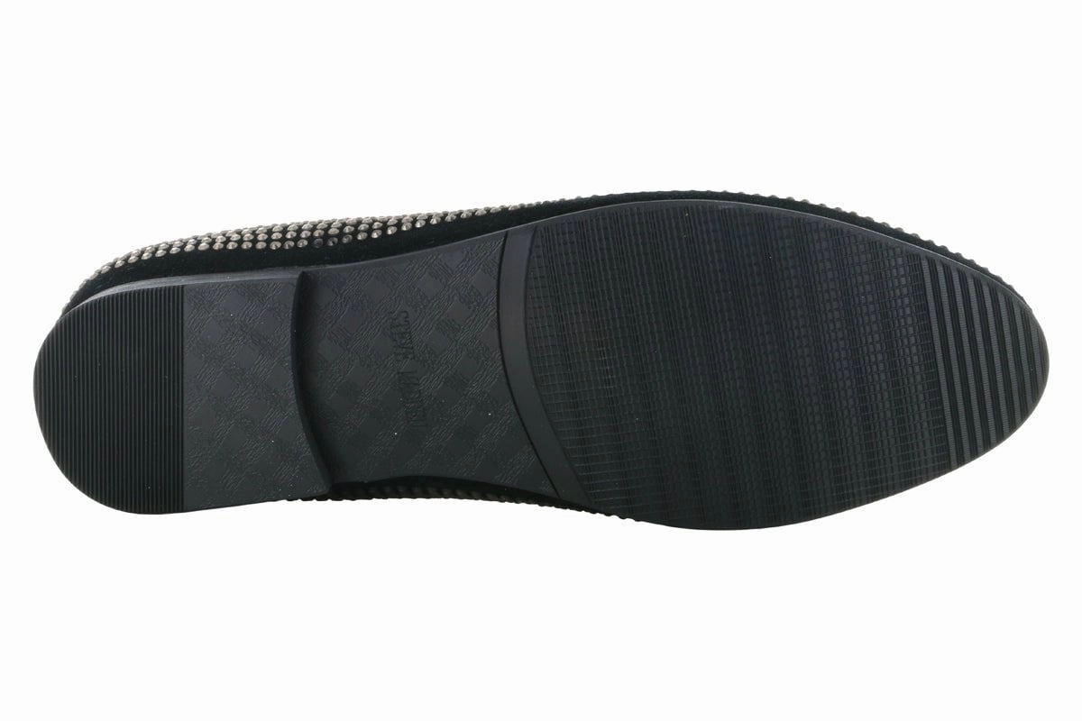 Steve Madden Caviarr Silver Rhinestone Loafer Croc Dress Shoes