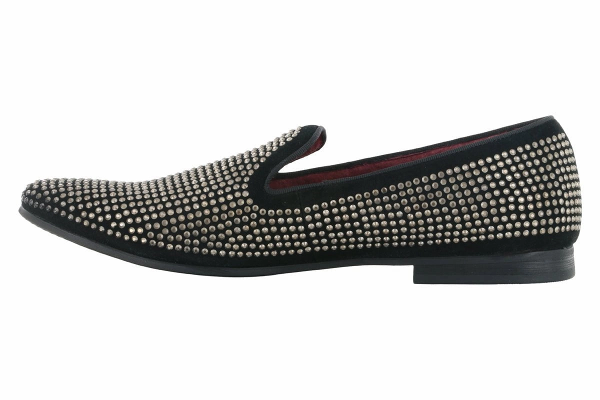 Steve Madden Caviarr Silver Rhinestone Loafer Stride Rite Dress Shoes