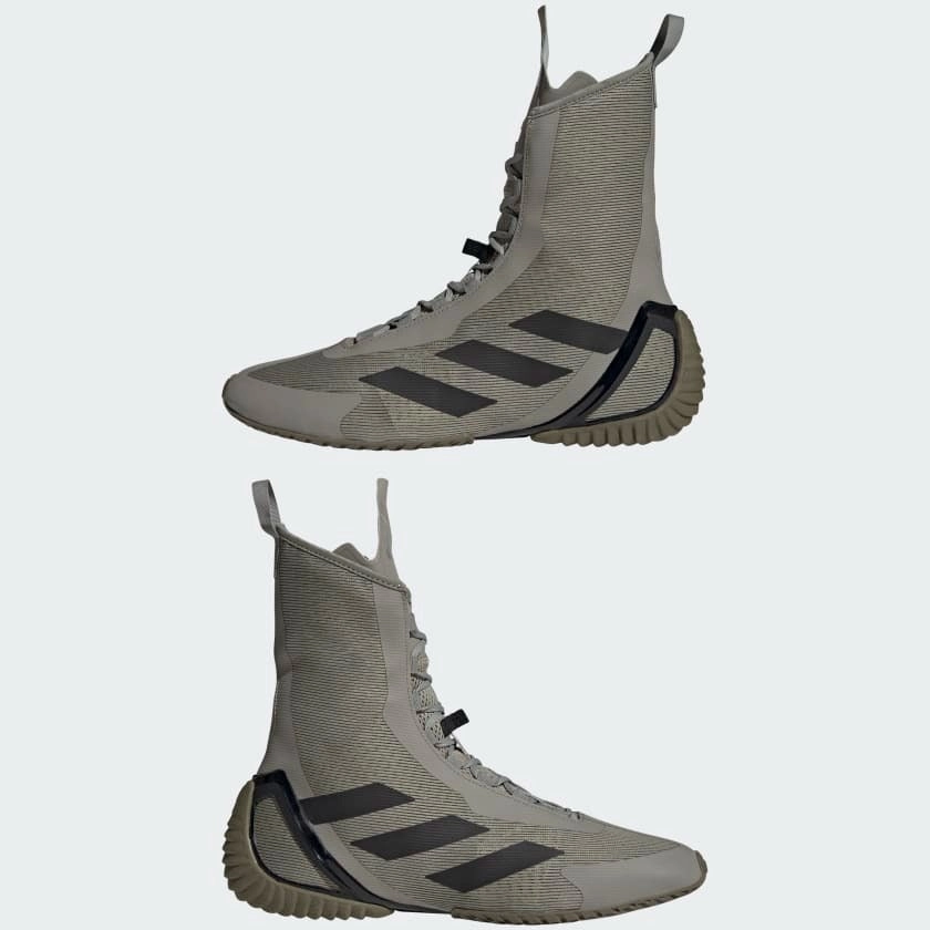 adidas Speedex Ultra Boxing Boots Green & Black Leatherette Boots