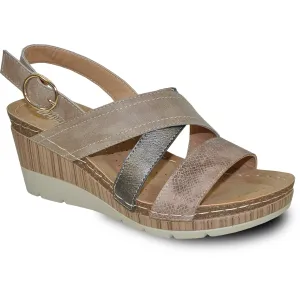 Active Sandals VANGELO Women Sandal REESE Wedge Sandal Taupe