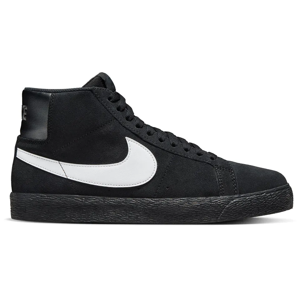 Nike SB Zoom Blazer Mid Black White Black Shoes Nike Memory Foam Shoes
