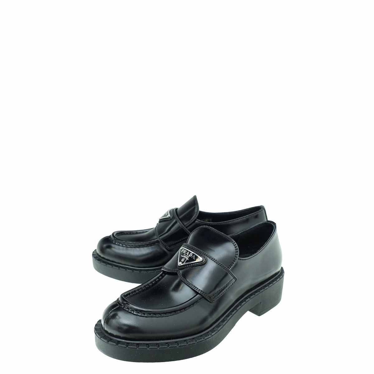 Prada Chocolate Brushed Loafers 36.5 Macy's Loafers