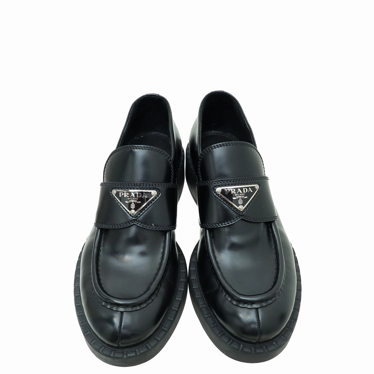 Prada Chocolate Brushed Loafers 37 Gucci Corduroy Loafers