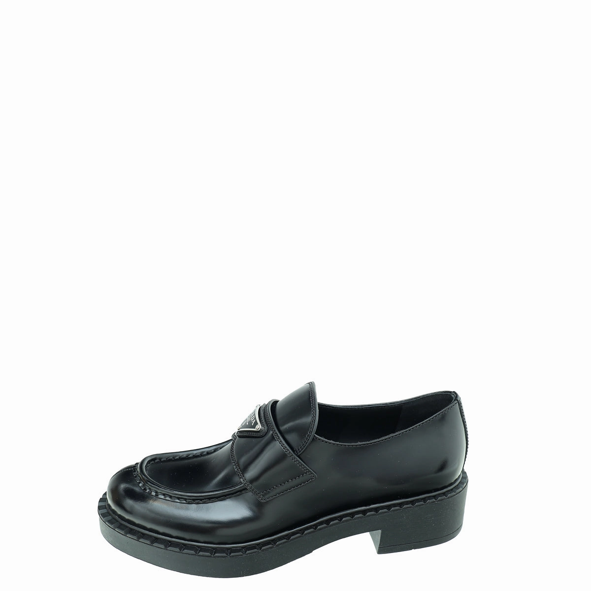 Prada Chocolate Brushed Loafers 38.5 Cute Loafers