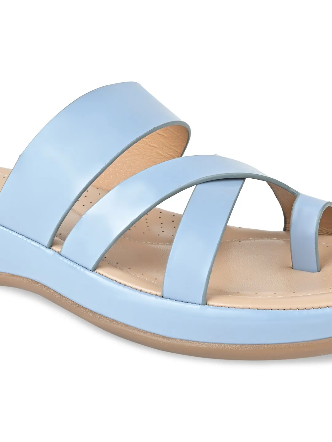 Flat Driving Shoes Rocia By Regal Blue Women Comfort Patent Flats