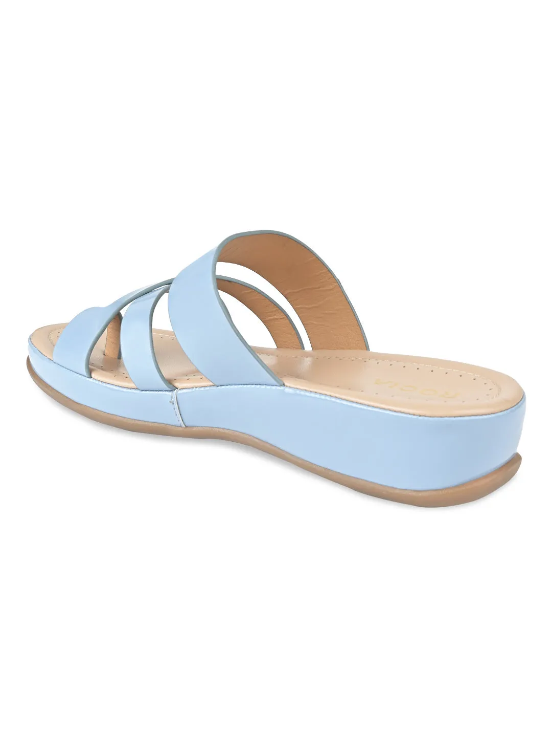 Running Flat Shoes Rocia By Regal Blue Women Comfort Patent Flats