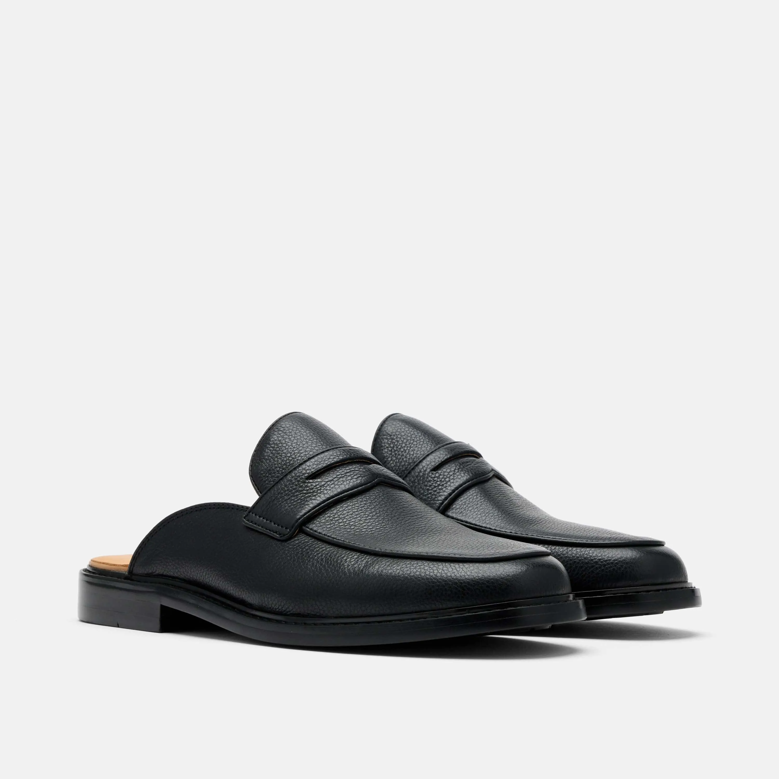 Loafers Women Del Mar Black Pebble Loafer Mules