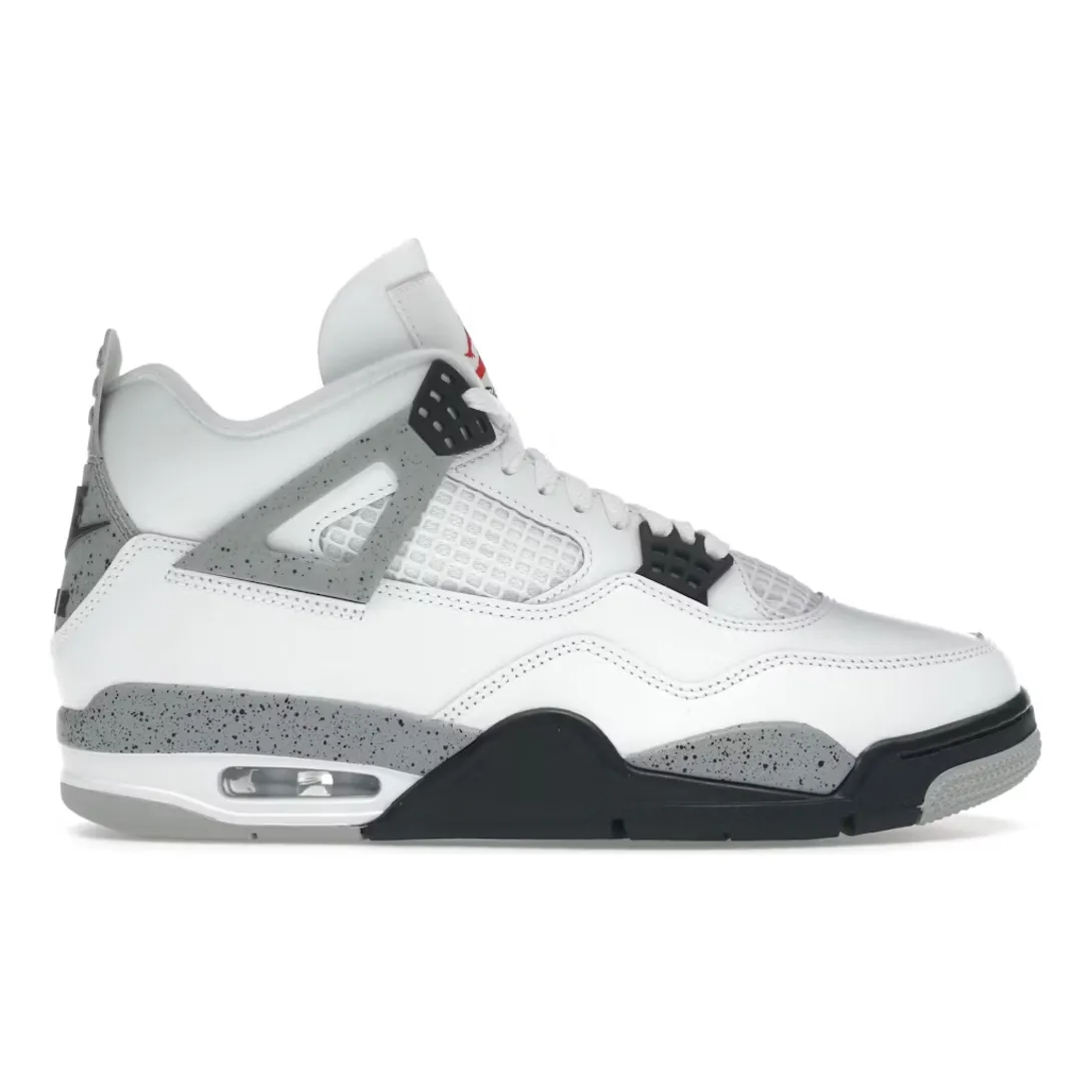 Jordan 4 Retro White Cement (2025) Back To The Future Shoes Nike