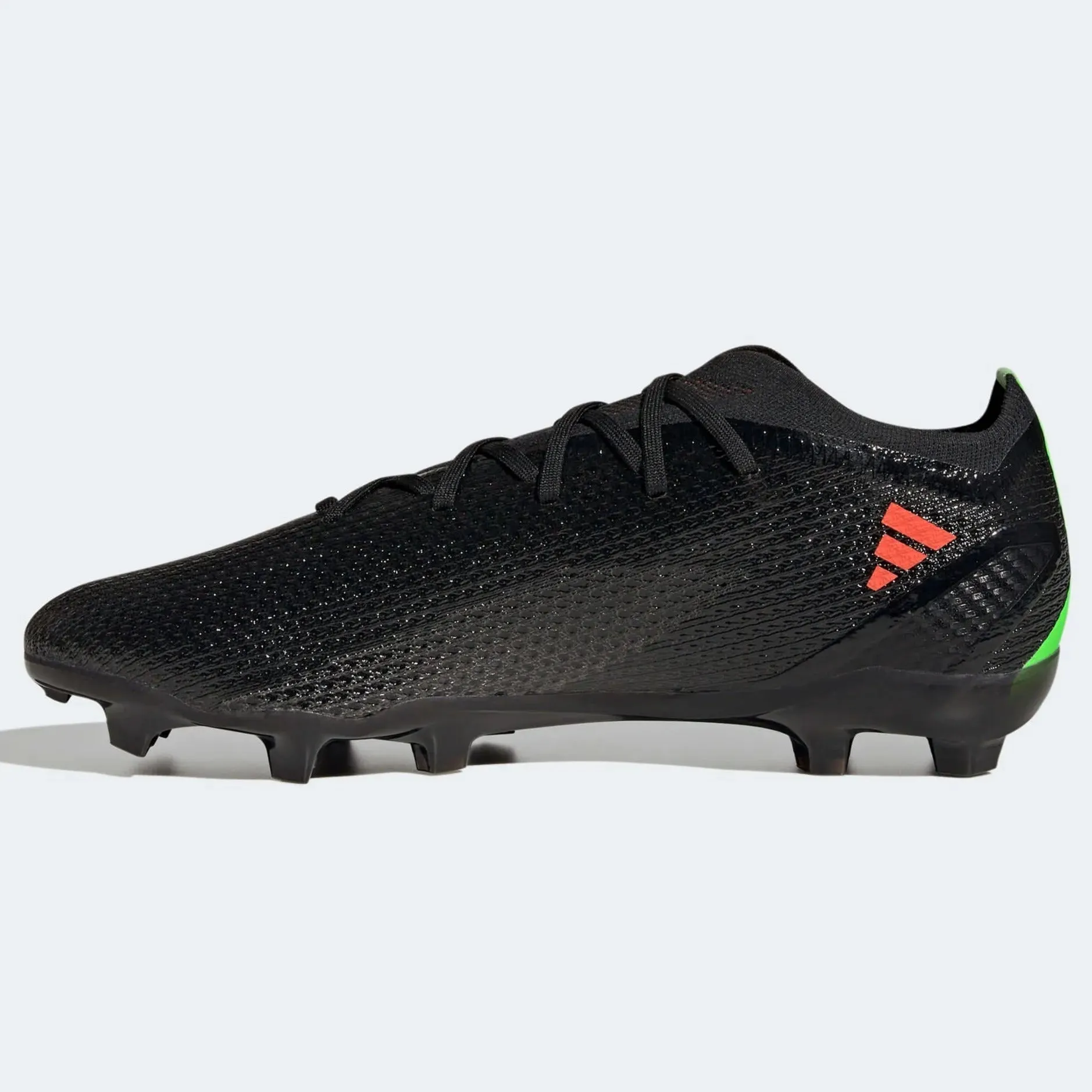 adidas X SpeedPortal .2 FG - Black-Solar Red Adidas Adizero Sydney Wrestling Shoes