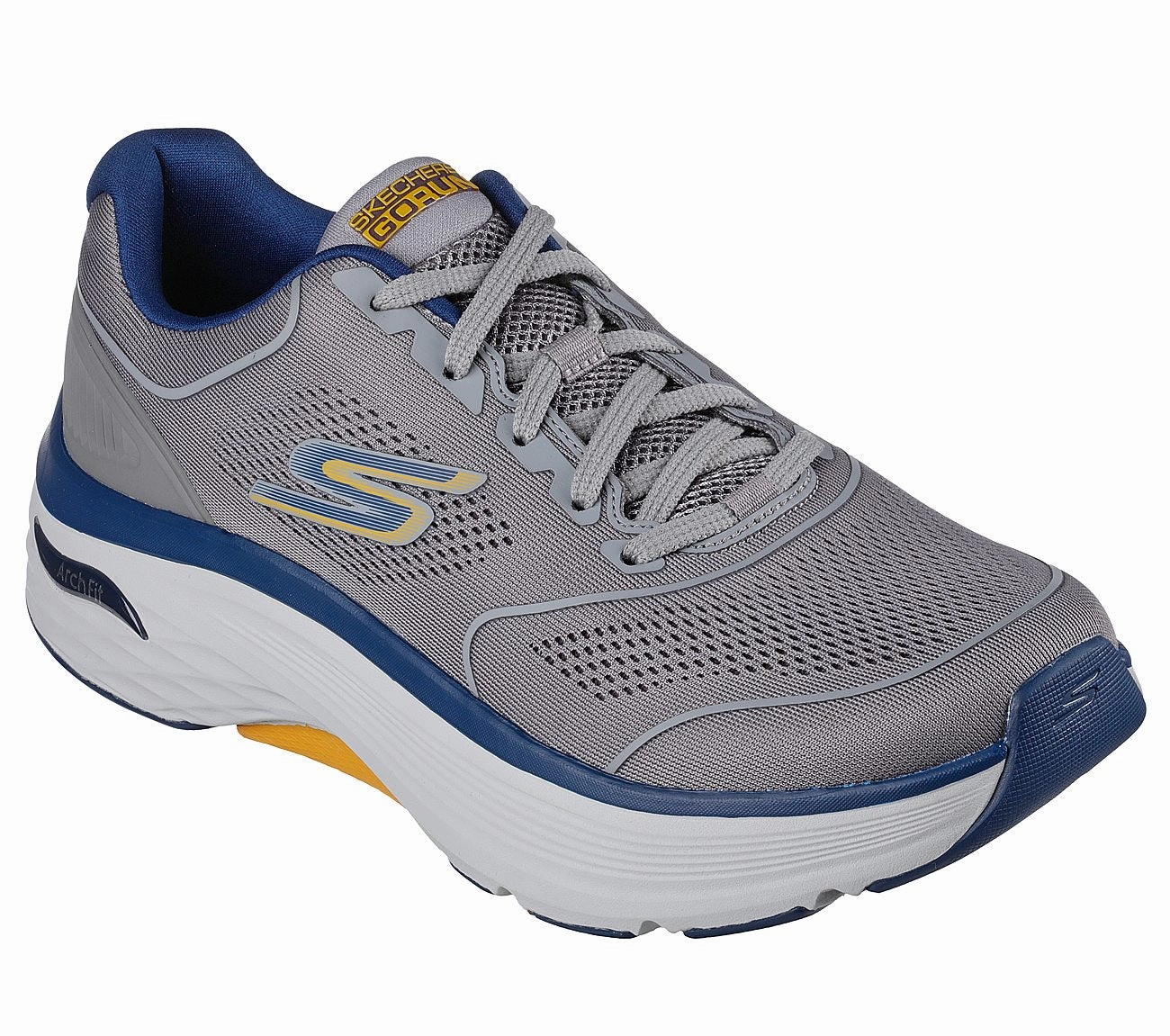 Wembanyama Basketball Shoes SKECHERS MAX CUSHIONING ARCH FIT - SWITCHBOARD - 220336 - LTGY