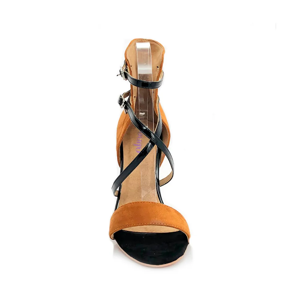 Desnudate - Open Toe High Back Heel Latin Dance Shoe Sandals (Street Sole) Custom Made High Heel Shoes