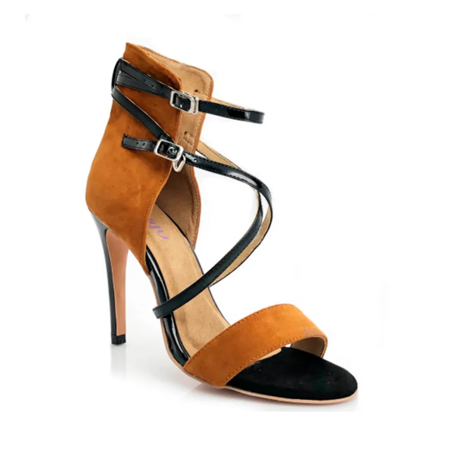 High Heel Shoes Sketch Desnudate - Open Toe High Back Heel Latin Dance Shoe Sandals (Street Sole)