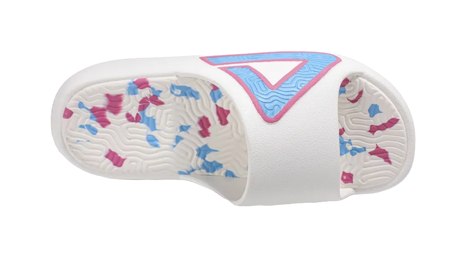 House Slippers Arch Support PEAK Tai Ji1.0 Abrasion Resistant Cushioning Slide Slippers Men's White Pink Blue