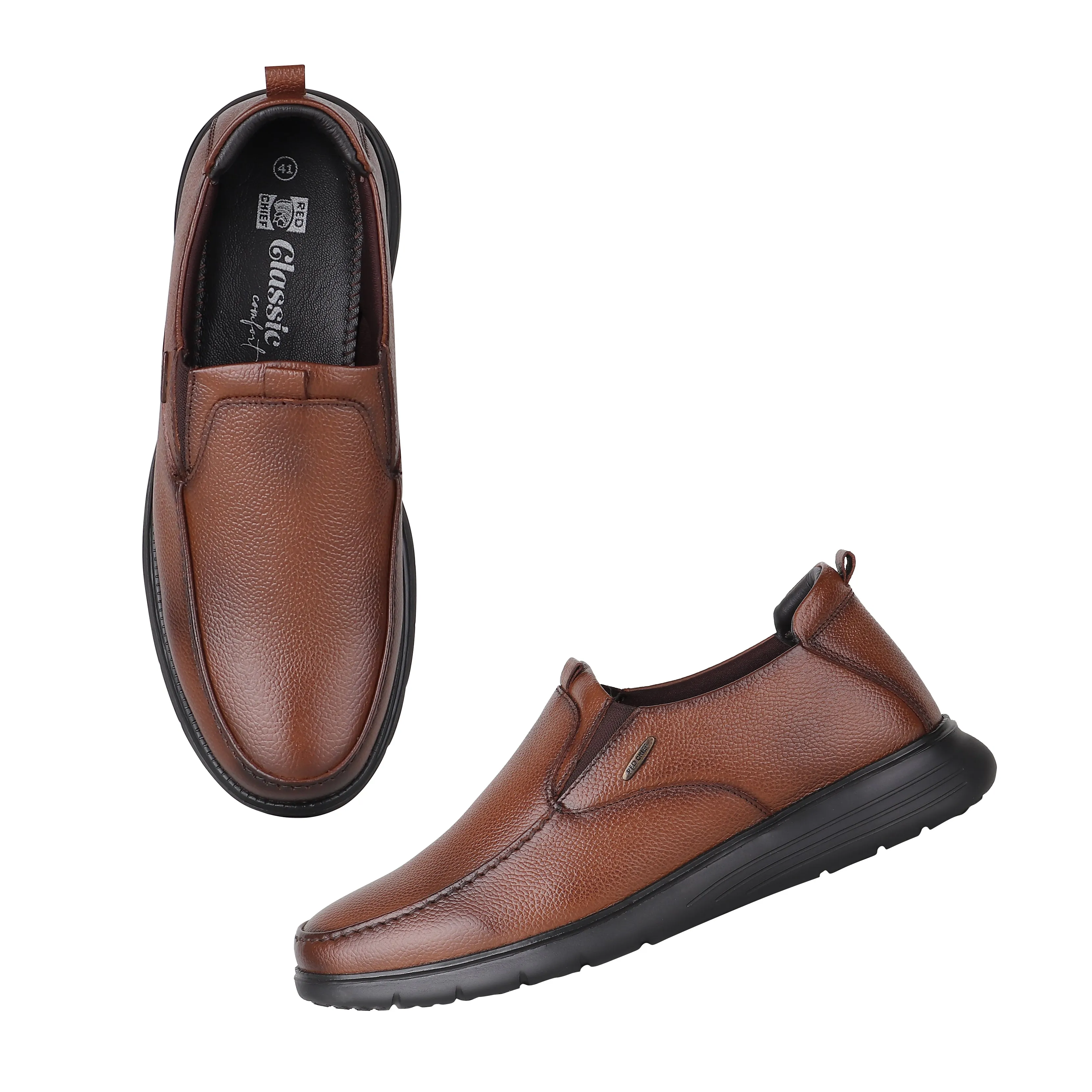 Red Chief Tan Formal Shoes for Men RC3977LR 006 The Best Running Shoes