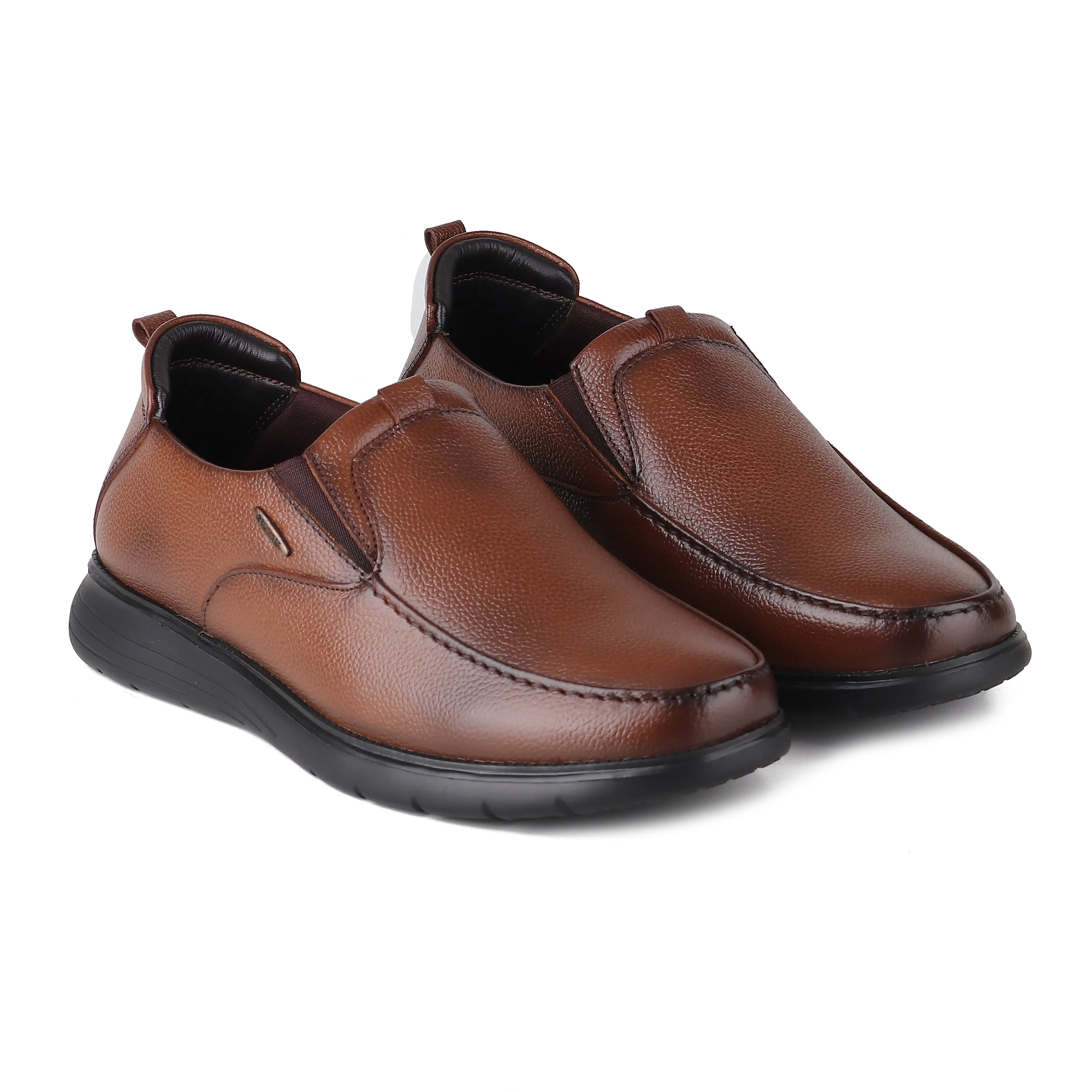 Cat Face Flat Shoes Red Chief Tan Formal Shoes for Men RC3977LR 006