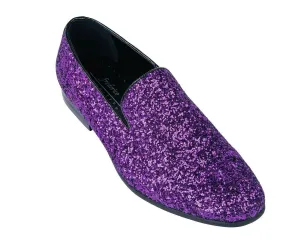 Slippers Ph Purple Sparkle Slip On Men's  Shoes