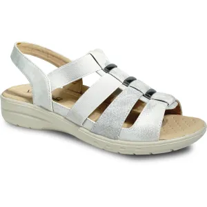 Abeo Sandals kozi Women Sandal OY5126 Comfort Wedge Sandal Silver