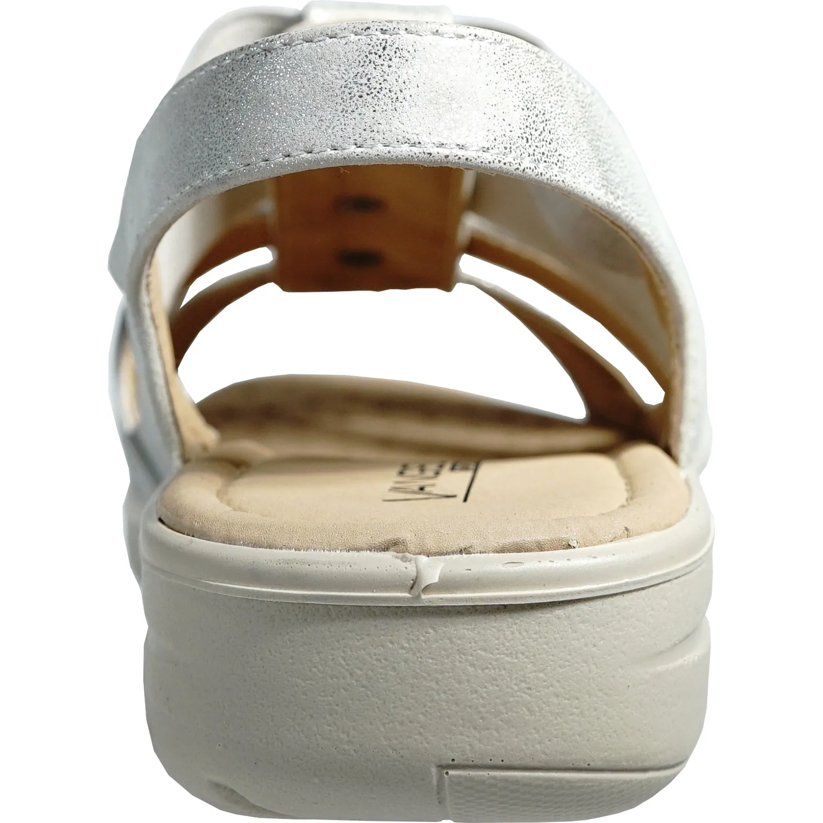 Dr Marten Flower Sandals kozi Women Sandal OY5126 Comfort Wedge Sandal Silver