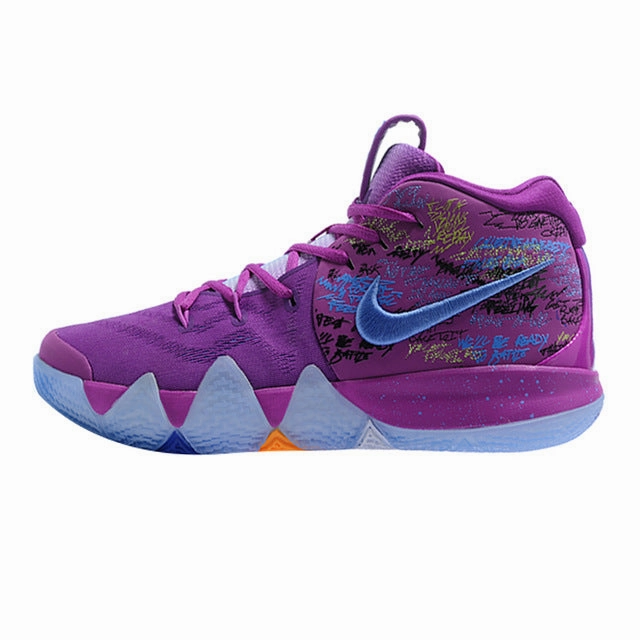 Active Basketball Shoes Nike Kyrie 4 Irving 4th Generation Confetti Men's Basketball Shoes,Purple, Shock Absorption Wear Resistant Wraparound AJ1691 900