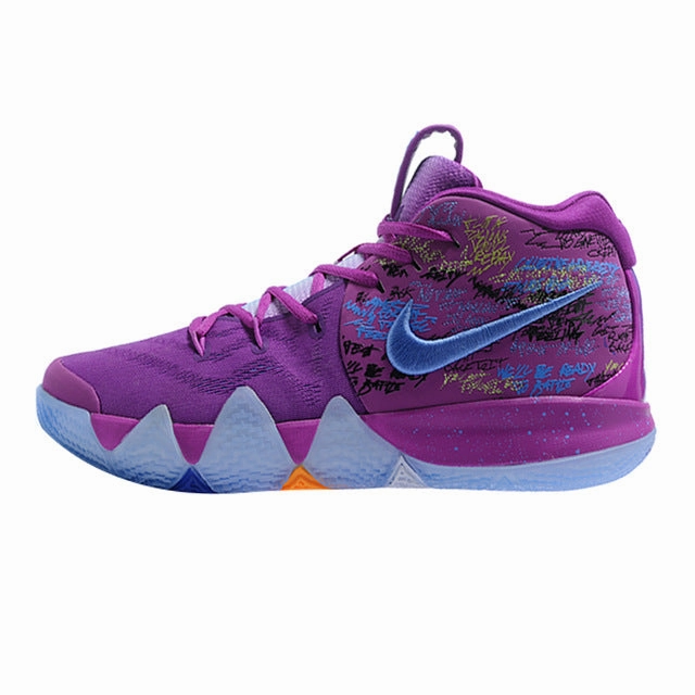 Nike Kyrie 4 Irving 4th Generation Confetti Men's Basketball Shoes,Purple, Shock Absorption Wear Resistant Wraparound AJ1691 900 Gt2 Basketball Shoes