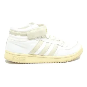 ADIDAS Hoops Mens High Top Trainers White Leather UK 6.5 Classic Sports Style Adidas Running Shoes Cushioning Technology