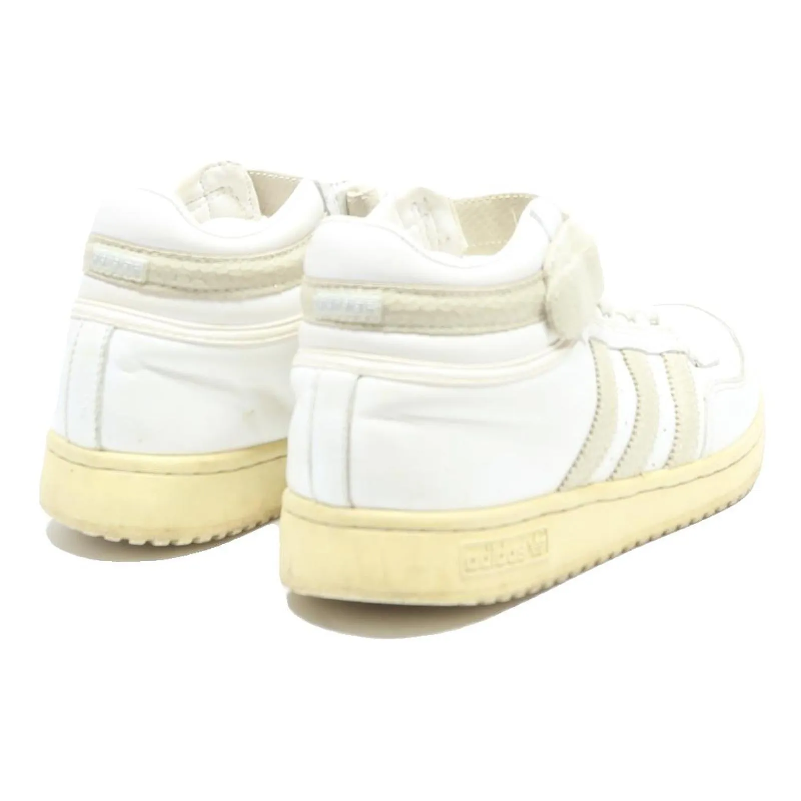 Adidas Shoe Company History ADIDAS Hoops Mens High Top Trainers White Leather UK 6.5 Classic Sports Style