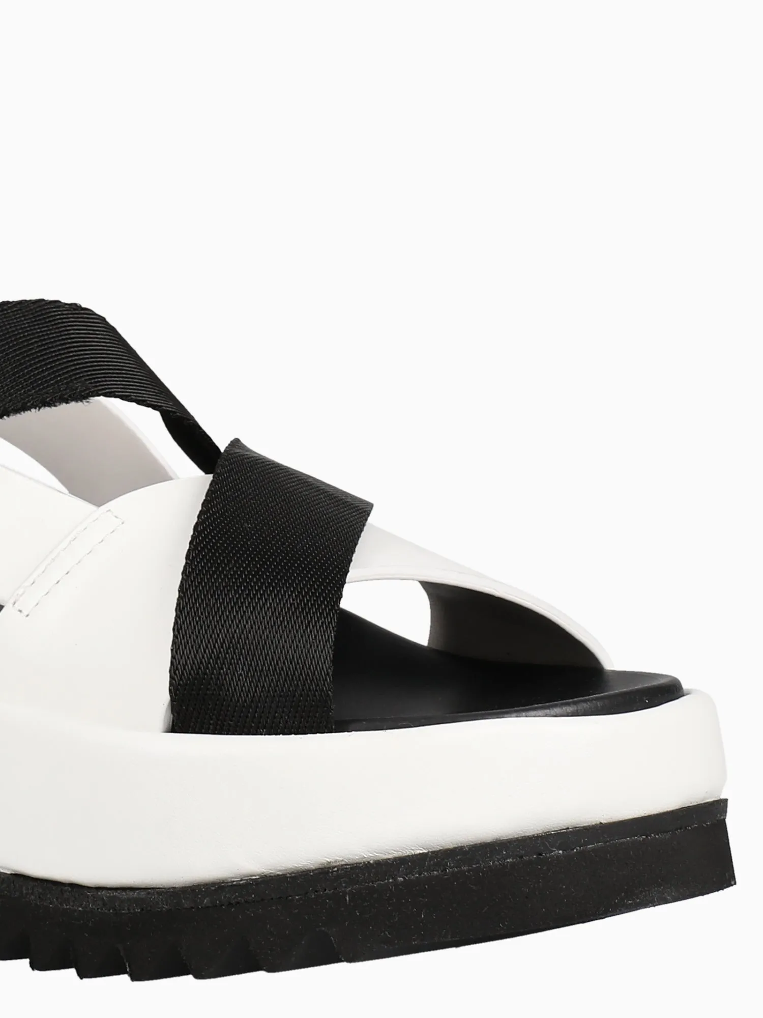 Sandals Royal Bahamian Vs Emerald Bay Real Fubset Sandal Talco Nero vitello