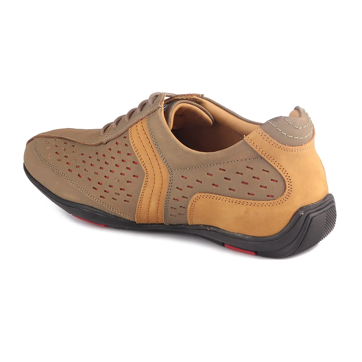 Casual.work Shoes Red Chief Olive Green Casual Shoes for Men RC3759 G0045