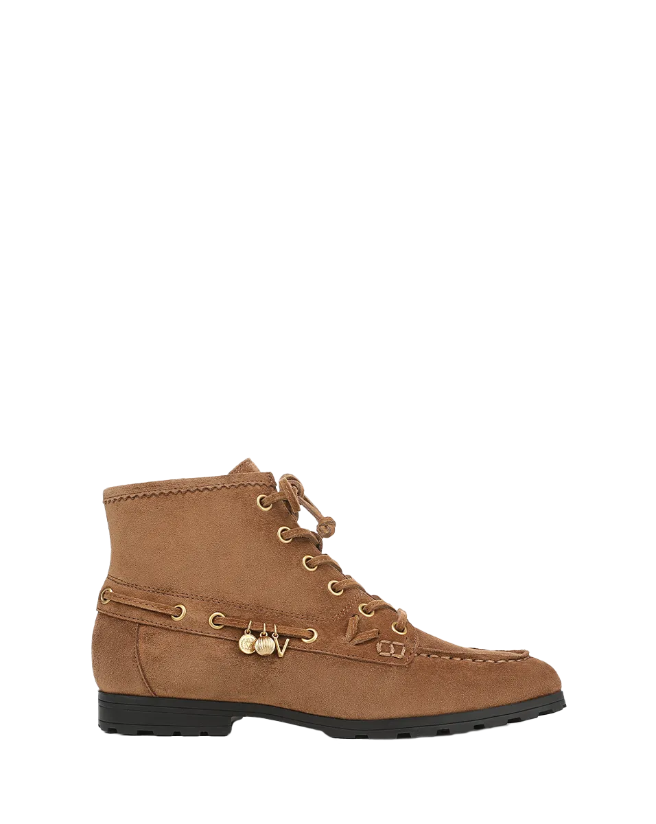 Crocodile Flat Shoes Phaedra Charm Ankle Boot