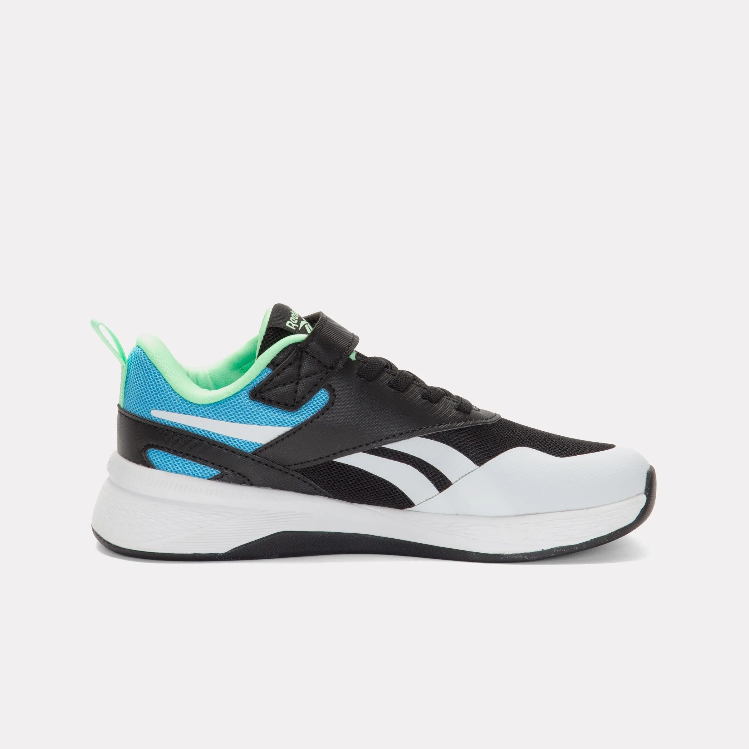 Flat Sole Hiking Shoes Reebok Footwear Kids Nano Play Shoes - Pre-School BLACK/GREENGLOW/FUTURECYAN