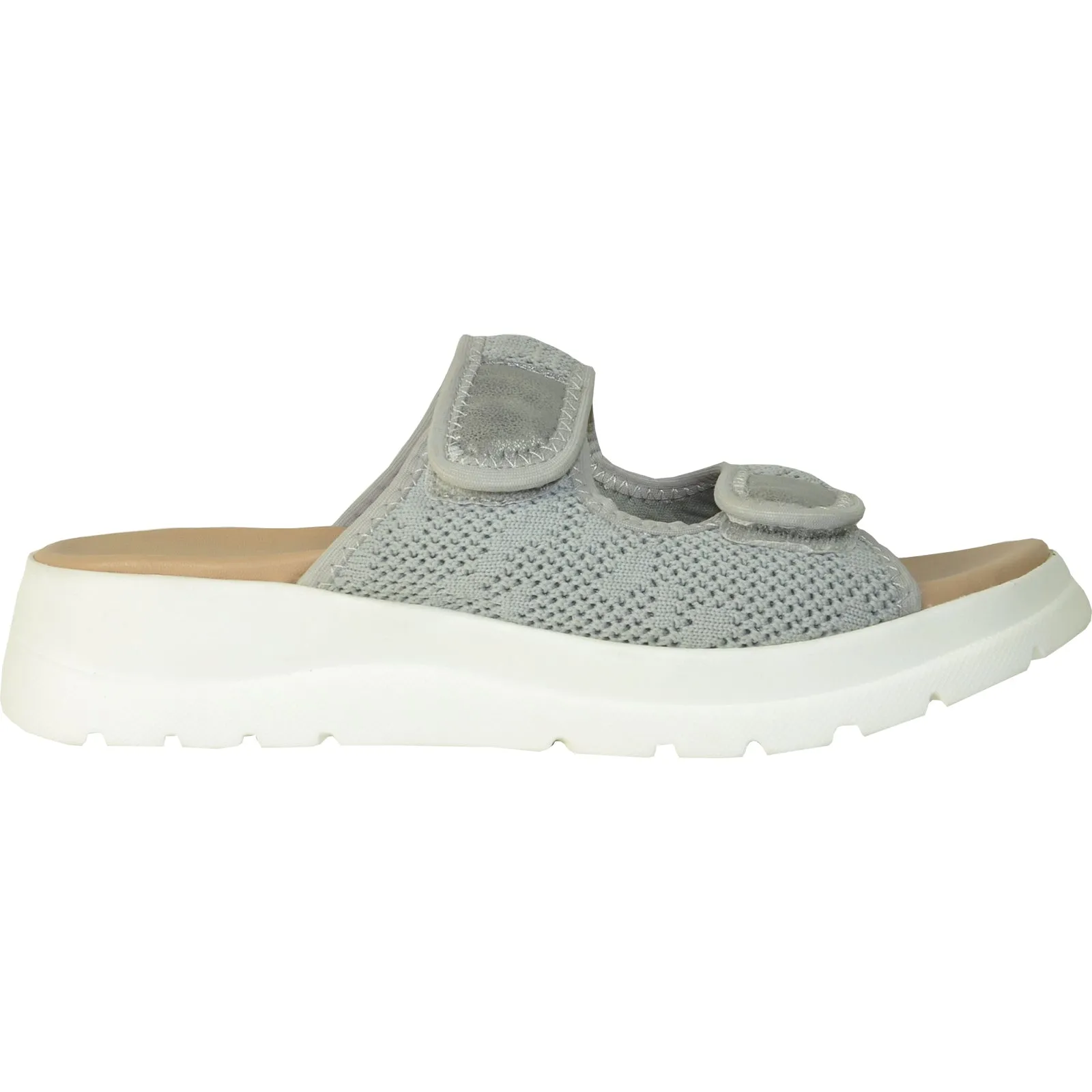 Outlet Sandals VANGELO Women Sandal LANA Comfort Wedge Sandal Grey