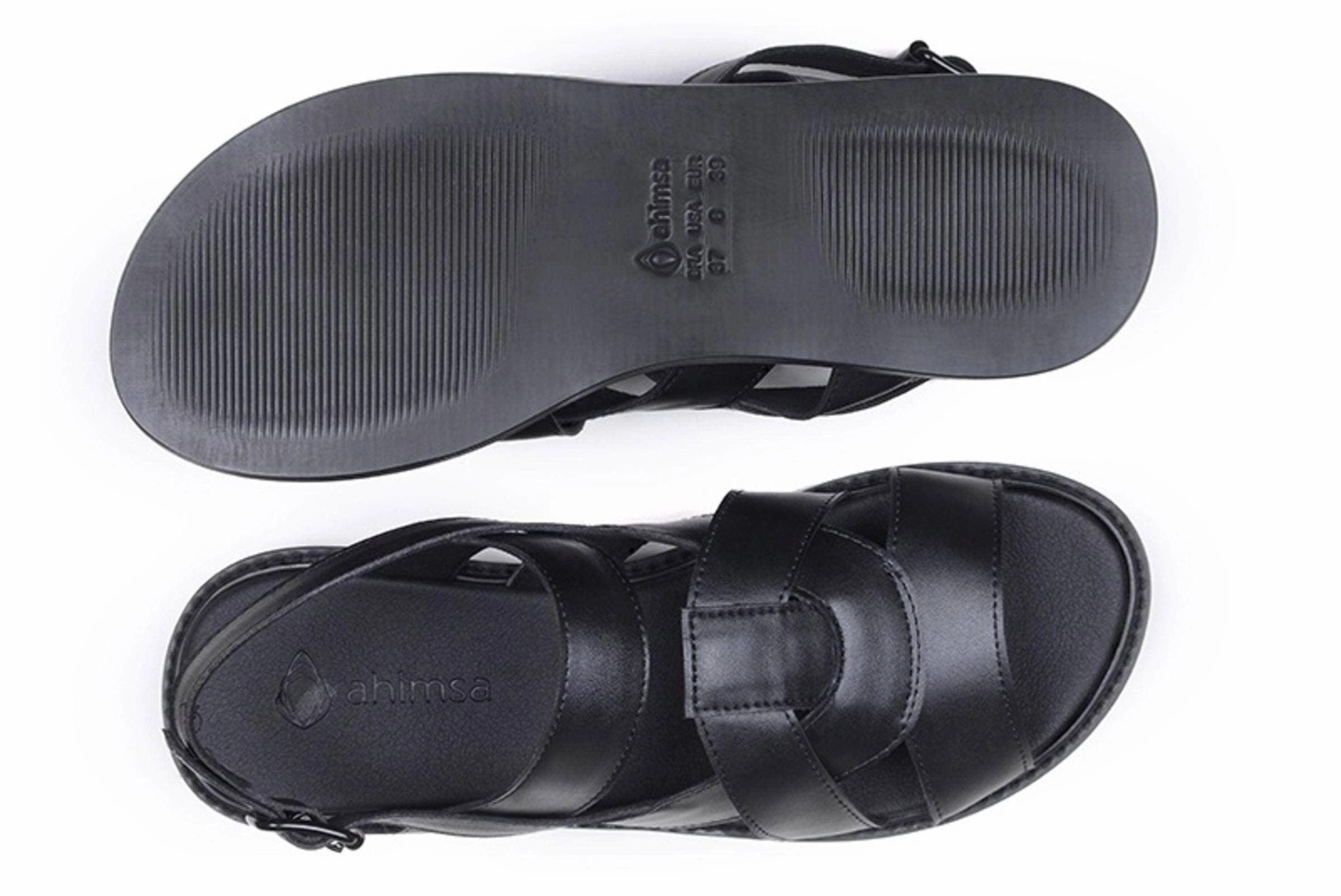 Sandals Vacation Package Deals 'Camila' vegan-leather sandal by Ahimsa Shoes - black